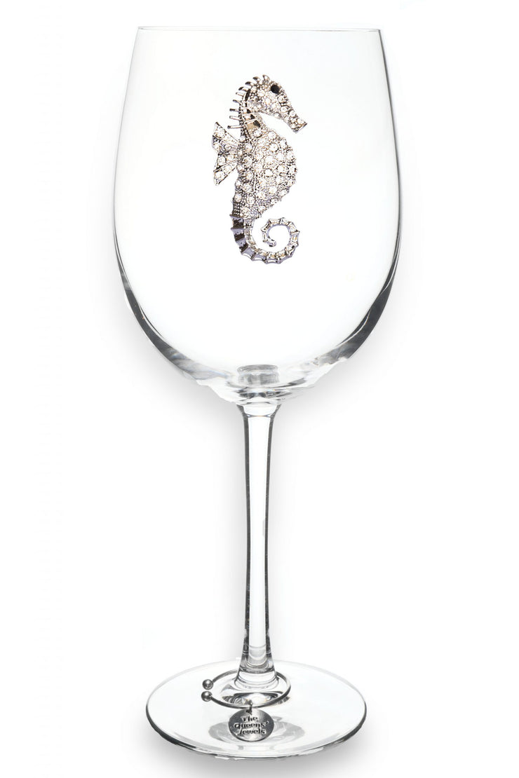 Seahorse Wine Glass