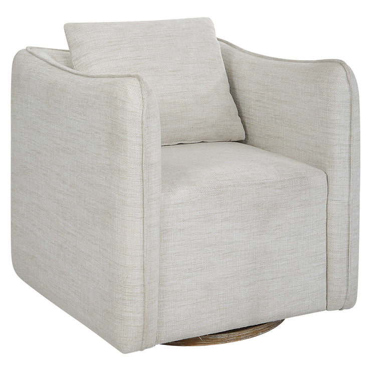 Corben Swivel Chair, White