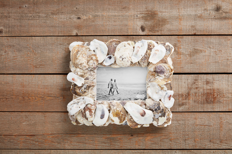 Oyster Shell Picture Frame