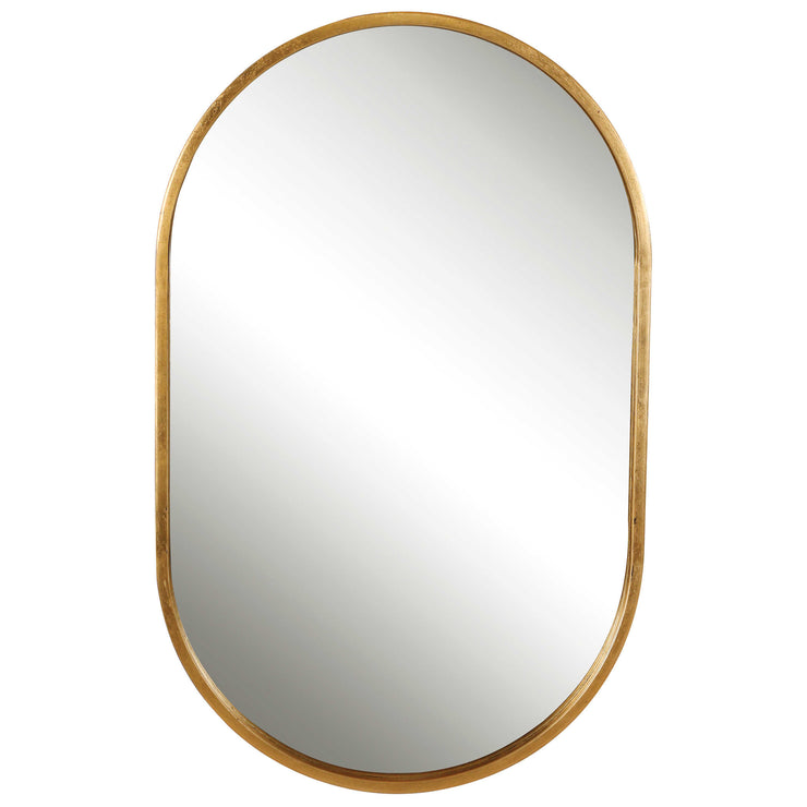 Varina Gold Oval Mirror