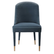 Blue Brie Armless Chair, Set of Two