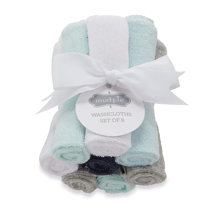 Blue Baby Washcloth Set